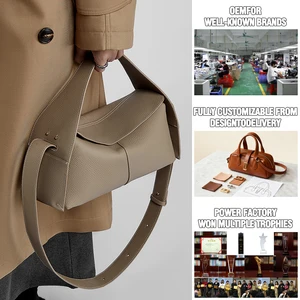 Manufacturer Wholesale Custom Retro Women's Leather Handbags High-quality Cowhide Shoulder Bag Simple Shoulder Crossbody Bag