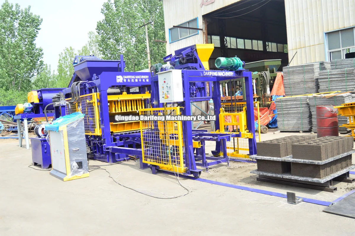 Chb Making Machine Darifeng QT6-15 Widely Used Fully Automatic Making Paving Bricks Hollow ...