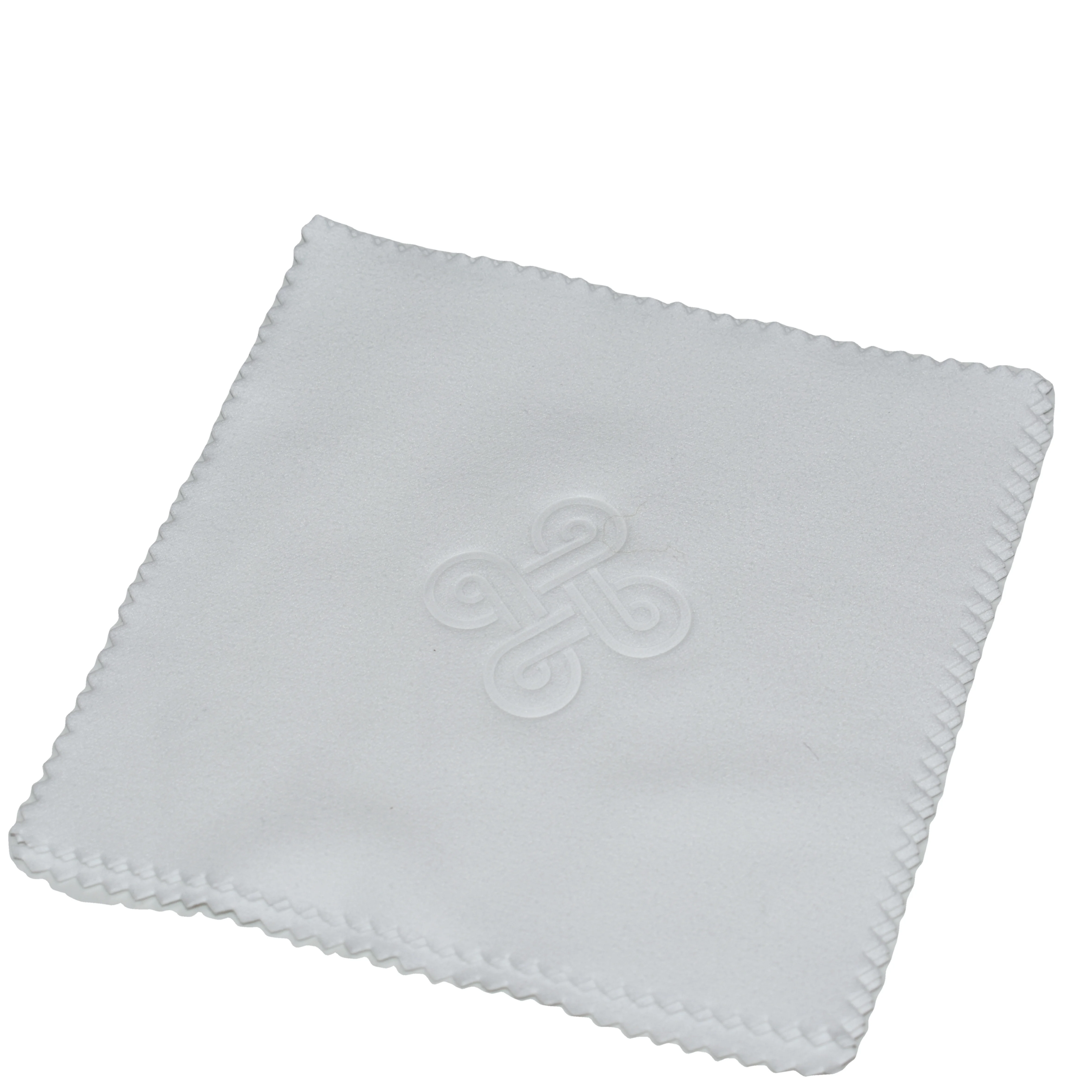 Оптовая продажа, различные цвета с пользовательским логотипом, ткань для чистки ювелирных изделий