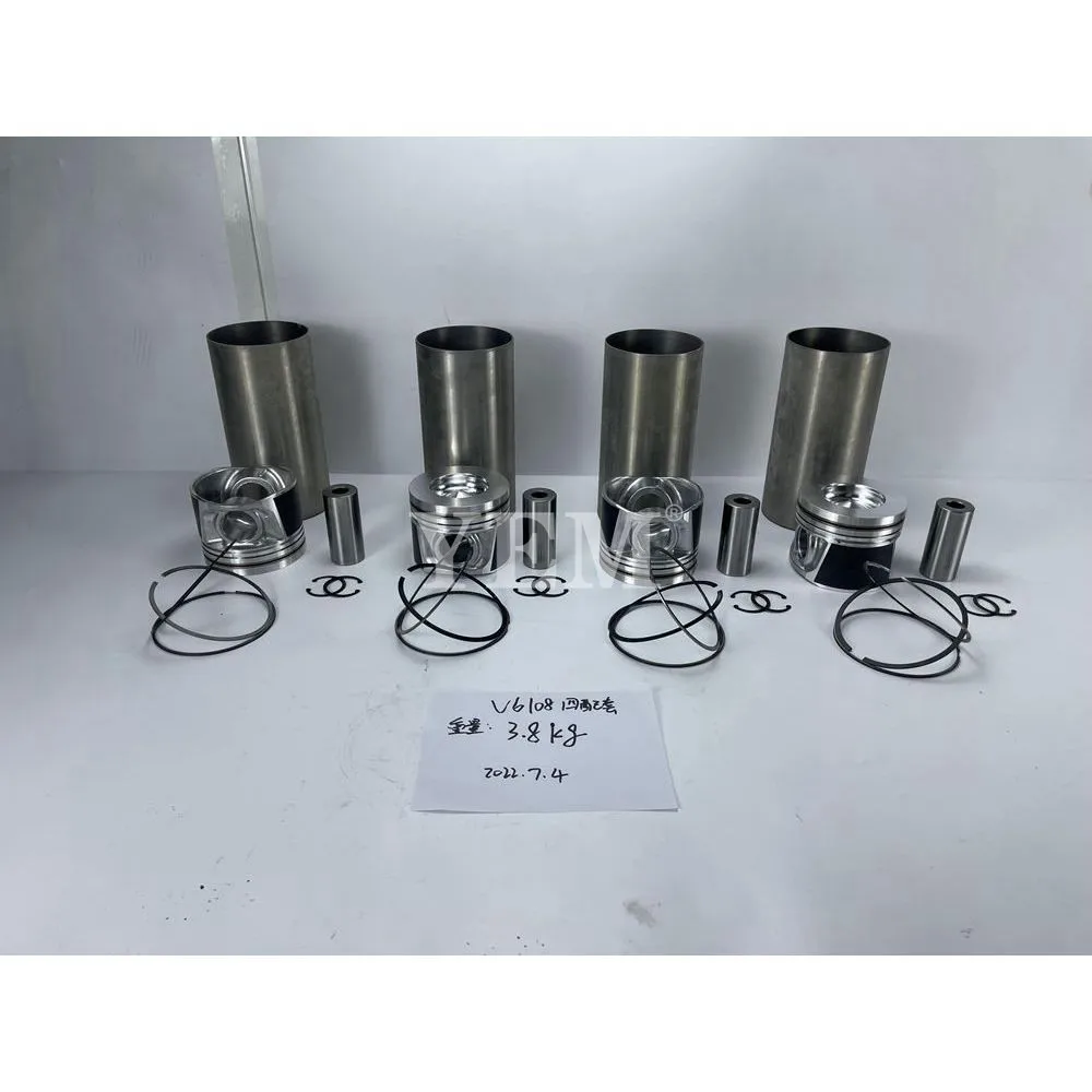 For Kubota V6108 Cylinder Liner Sleeve and Piston Kit High Quality Engine Parts 2
