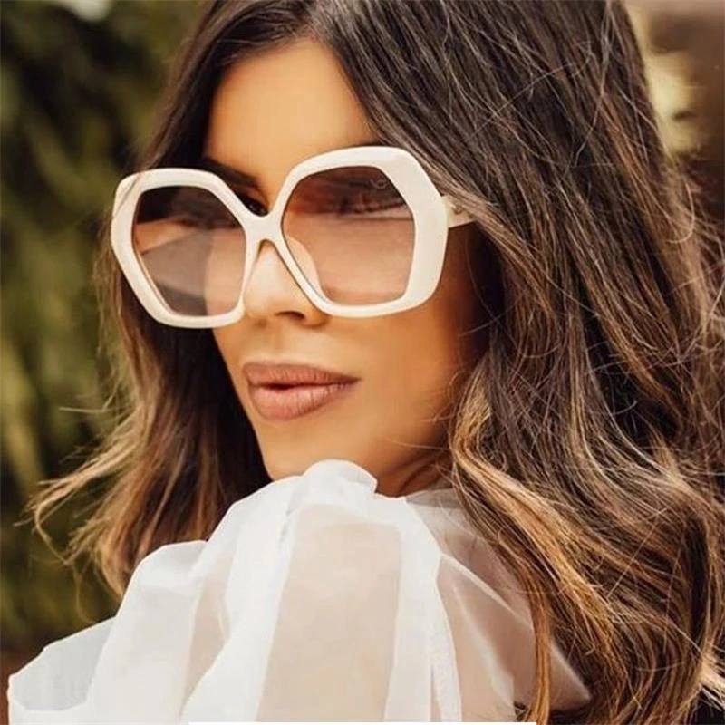 2024 Hexagon Unique Polygonal Oversized Sunglasses for Women