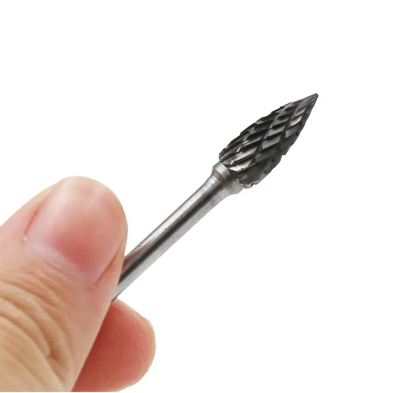 10x Hartmetall-Frässtifte Set – Doppelschnitt, 3 Mm Schaft – Für Dremel & Co. – Zum Schleifen, Schnitzen, Gravieren Hartmetall-Frässtifte Set 10 Stück
