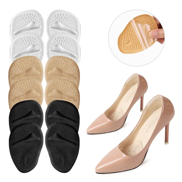 One Size Fits Most Self-adhesive Soft PU Gel Foot Pain Relief Ball of Foot Cushion Forefoot Pad