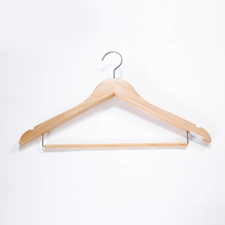 Honeyson Hotel Anti Theft Wooden Clothes Coat Hanger Hot Sale