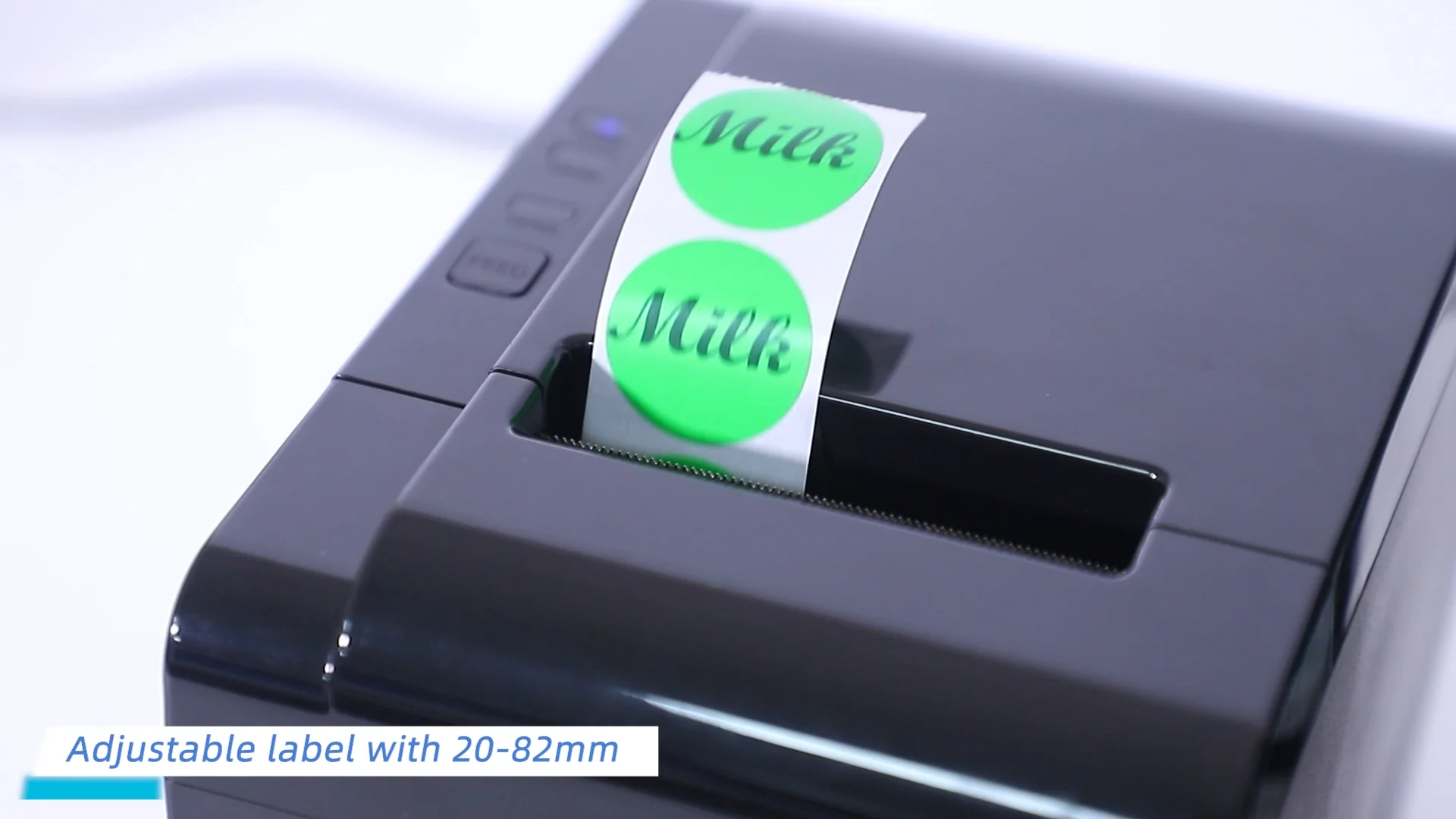 Zywell Imprimante 3inch Thermal Label Printer Tablet Inkless Bar Code