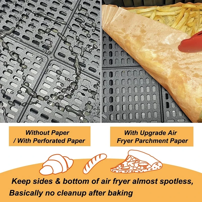 100PCS Rectangle Rectangle Disposable Airfryer Baking Paper Liner  Waterproof Oilproof Non-Stick Baking Mat for Ninja Foodi Air Fryer  Accessories - China Air Fryer Paper and Air Fryer Paper Liners price