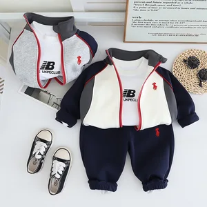 Autumn Sportswear for Boys Children's Casual Long-Sleeved Cardigan Cartoon Casual Boys' Set Spring Suit Clothes for Kids