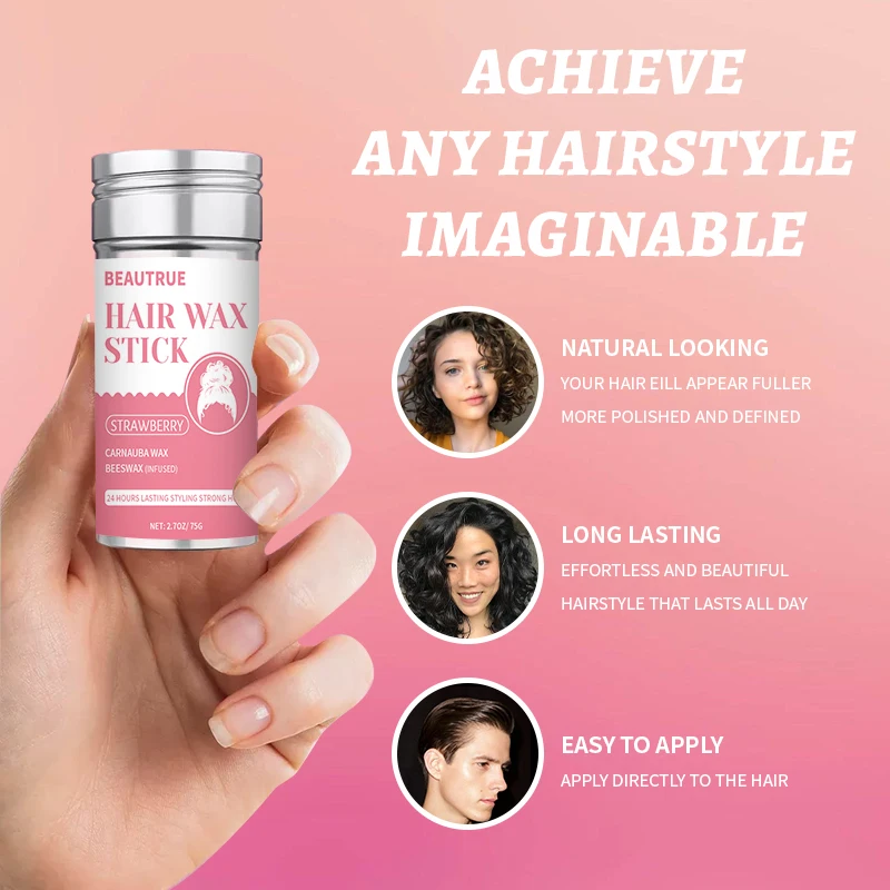 Edge Control Vendors Strong Hold Low Moq Private Label Hair Wax Stick