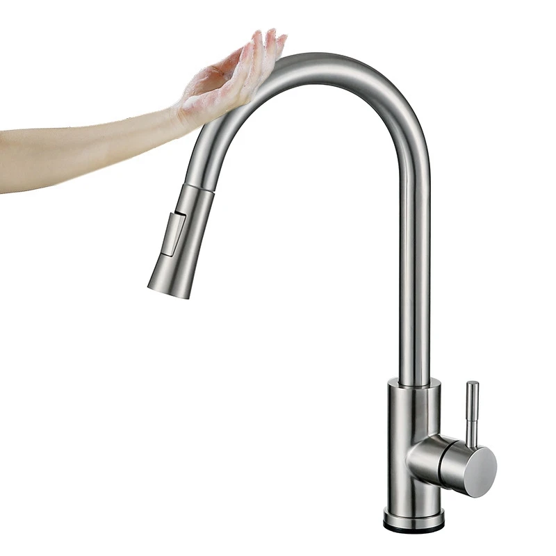 New Design Touch Sensor Kitchen Basin Sink Water Tap Mixer