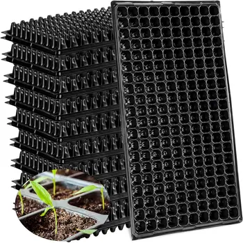 Eco-Friendly Deep Seed Starting Tray with 200 Holes Silicone Seedlings Nursery Tray