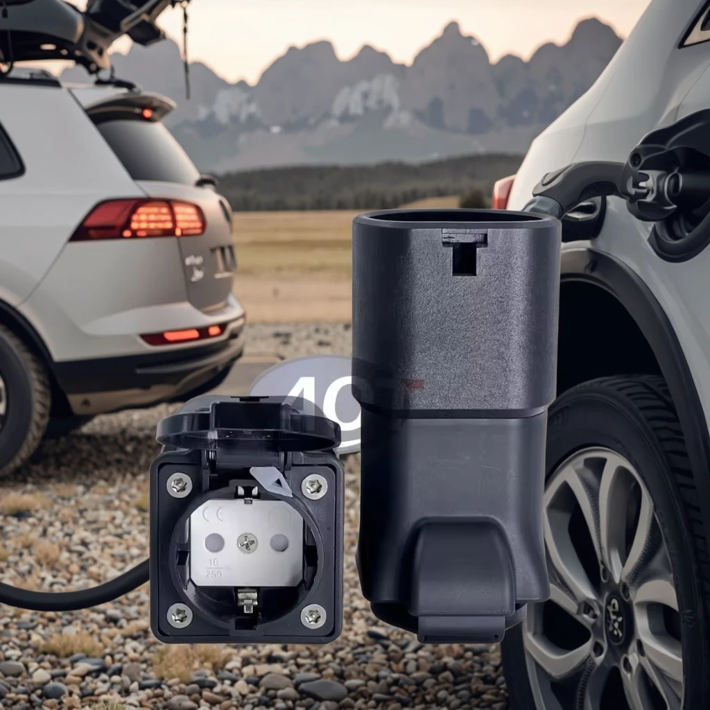 AOTAI 3,5 kW 16 A 220 V adapter fra køretøj til forbruger, IP54 vandtæt EV-lader Type 2 aflader til Xpeng-bil