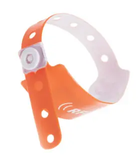 ISO14443A Compliant Asset Tags and Labels NFC Disposable PVC Wristband for Hotel Keyless Entry & Spa Services