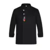 Contrôle d'accès, drapeau national, chemise noire à manches longues