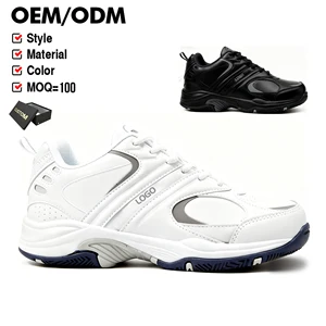 Anti-Torsion Lightweight Microfarbre EVA Midsole Shock Absorbing All-Day Comfort Men's Tennis Sneakers Mesh Upper Rubber Outsole