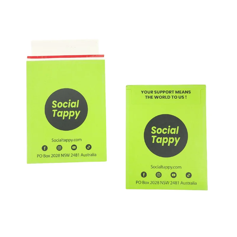 Custom Tear Off Strip Envelope Kraft Peel Strip Paper Envelope Eco Friendly Packaging With Pull Tab Tear Strip