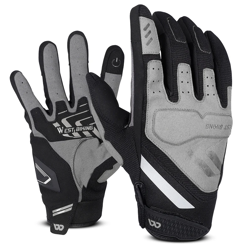 Велосипедные перчатки WEST BIKING водонепроницаемые летние длинные из полиэстера для горного