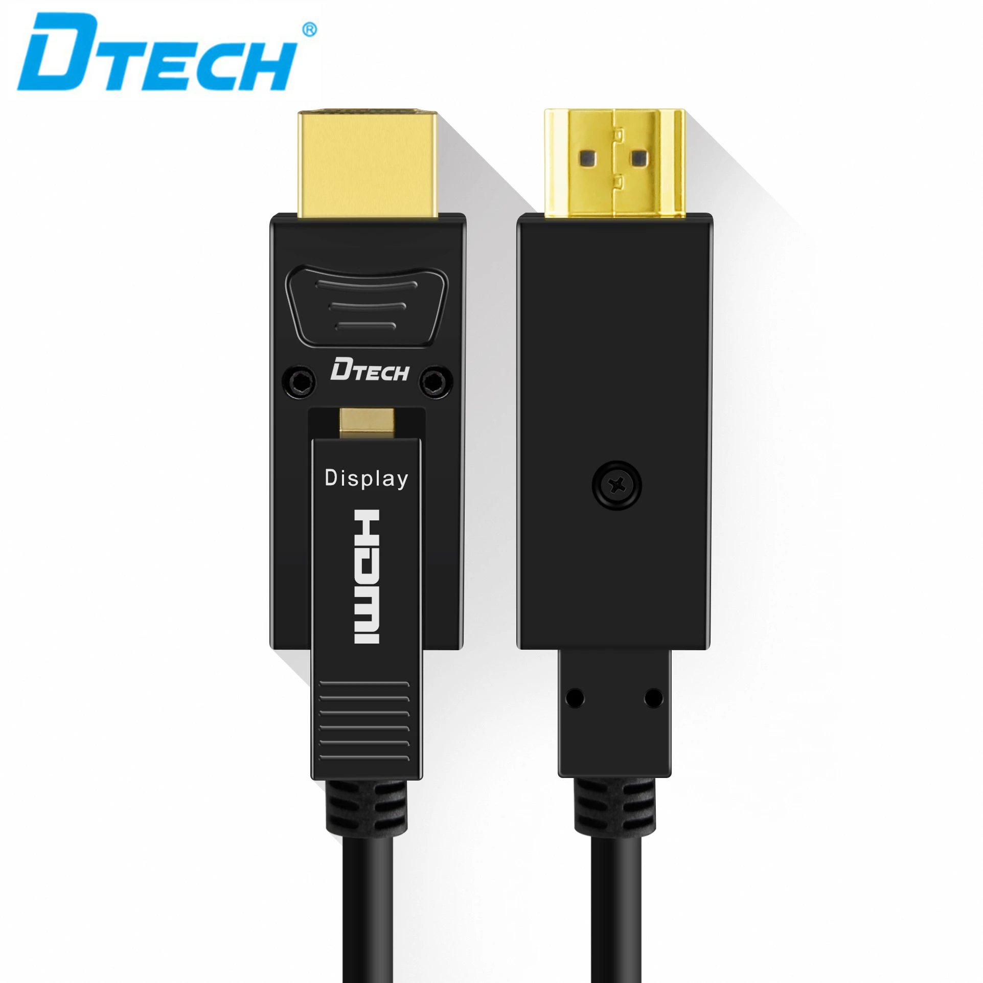 
 DTECH совместимый интерфейс 18G 3d 4K @ 60 Гц D-A 100 м АОС HDMI волоконно-оптический кабель 50 м  