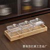 3 panneaux en bambou avec couvercle transparent