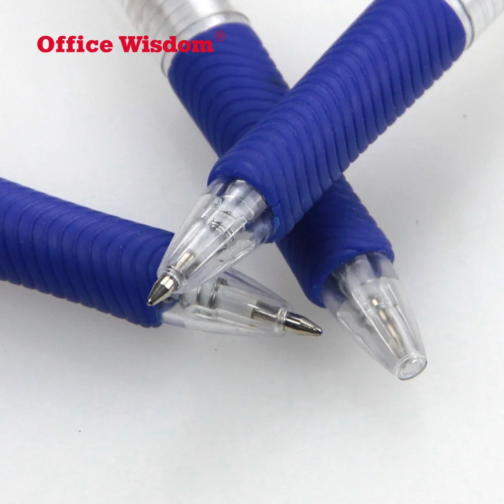 Promotional Gift Office Ball Pen With Colored Rubber Customizable Logo Plastic Ball Pen Classic