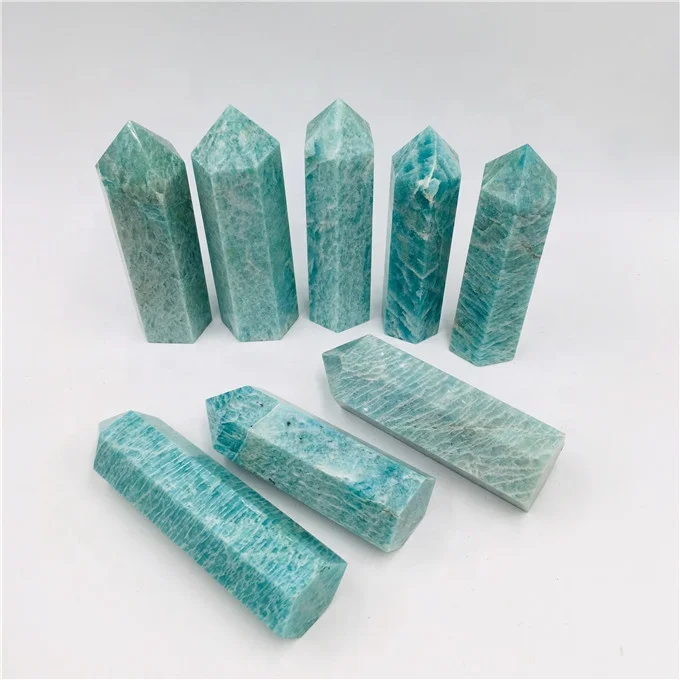 High Quality Natural Feng Shui Folk Crafts Crystal Healing Stone Amazonite Crystal Point Wand Tower Buy Crystal Point Amazonite Tower Healing Amazonite Crystal Point Wand Tower Product On Alibaba Com