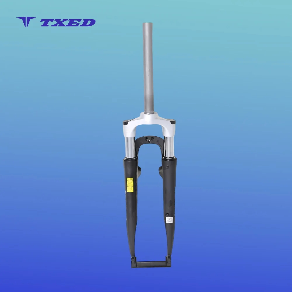 Durable Aluminum Suspension Front Fork with Coil Spring for BMX & Kids' Bikes-Stunning Silver Shoulder