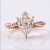 แหวนเพชรโมอิสซาไนต์ทองแท้ 14K