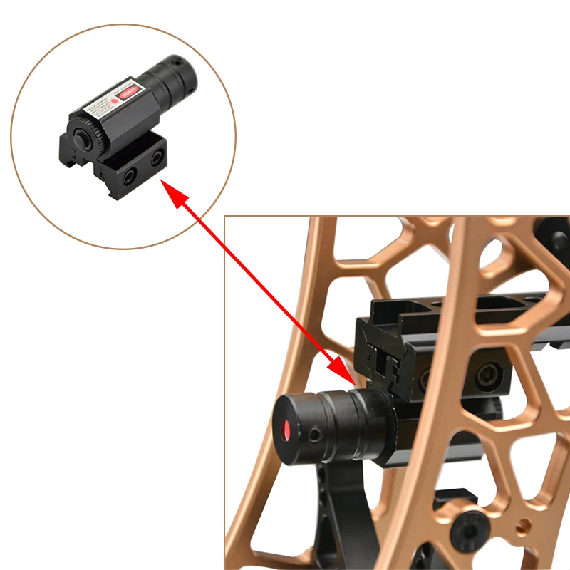 Kit Mirino Per Arco Compound - Peep Sight In Lega Alluminio CNC, Regolabile Per Caccia E Tiro Con Arco