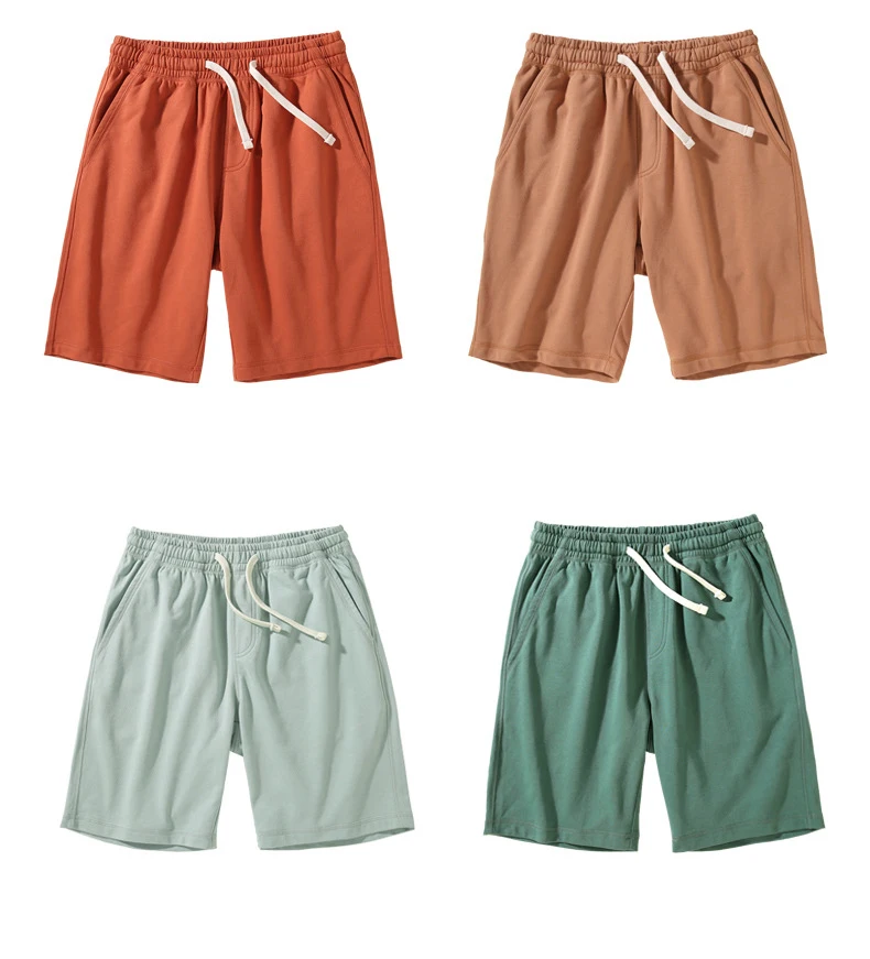 Personalizzato all'ingrosso di alta qualità 350 grammi 100% cotone Plus Size Pantaloncini da uomo Plain Heavyweight French Terry Pantaloni unisex912_voghion.com