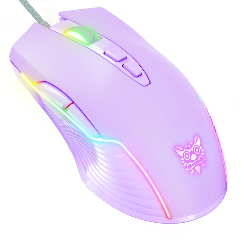 purple led gaming mouse