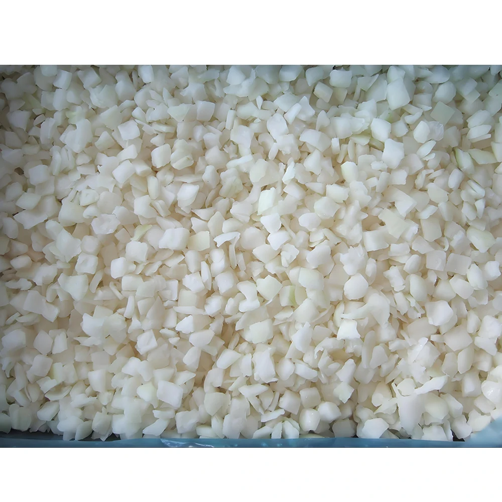 Tranches fraîches d'oignons surgelés, légumes hachés pour distributeurs alimentaires, chaînes de détail et restaurants