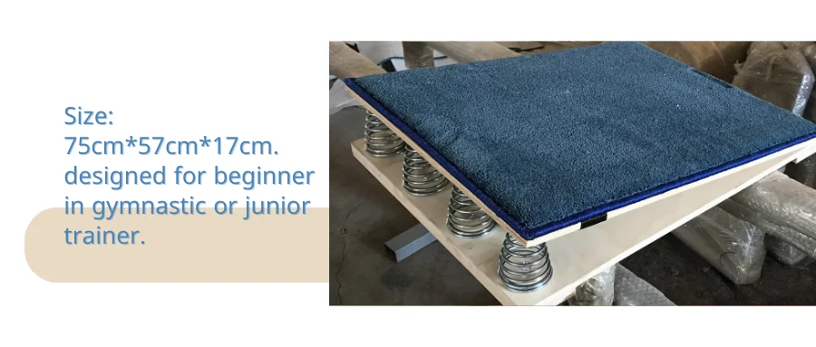 Gymnastics Springboard With 4 Springs - 31.5" X 19.7" Training Board For Kids & Beginners