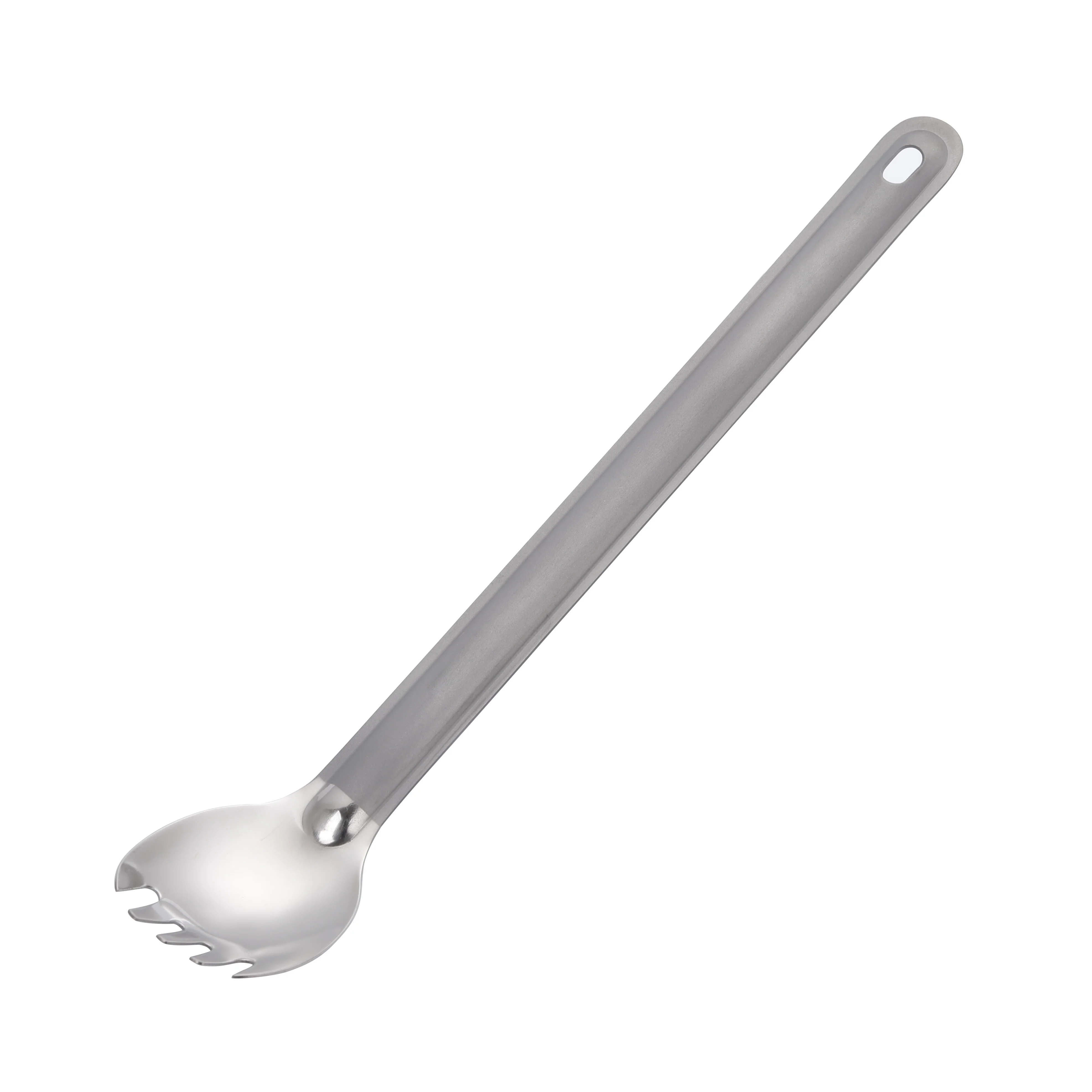 Ti Artisan Titanium Spoon Fork Set Extended Light Soup Spork for Outdoor Camping Tableware