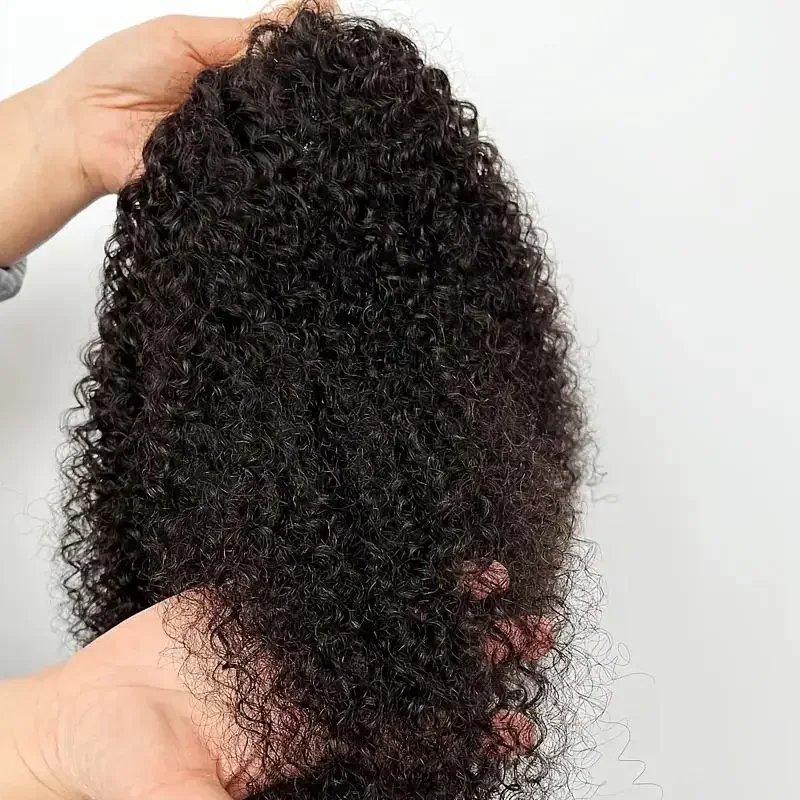 Parrucca lace front in capelli veri kinky curly per donna_voghion.com