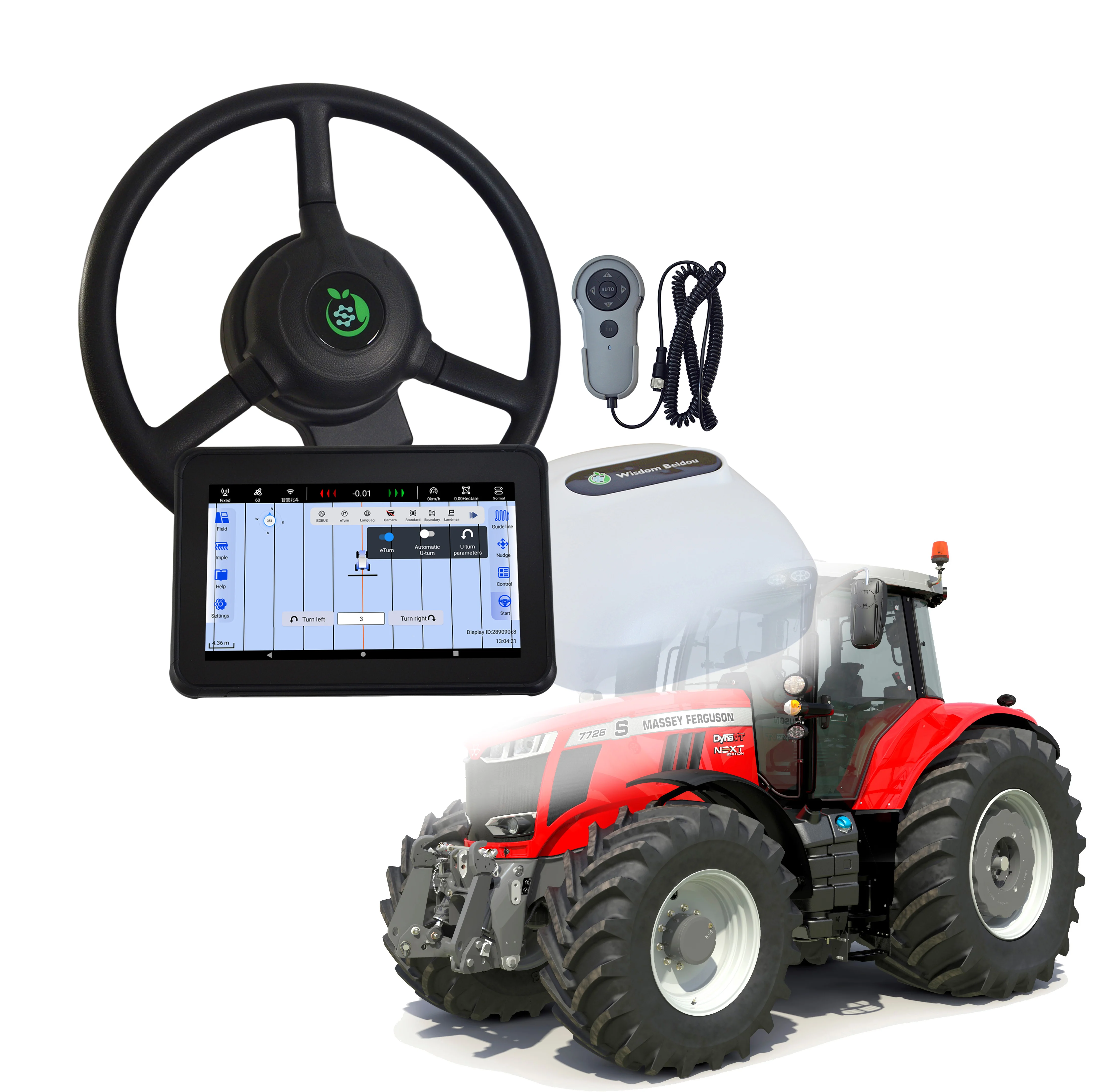 Tractor GPS Navigation Auto Steering System GPS Auto Pilot System Precision Agriculture RTK Steering for Selfguided Tractor