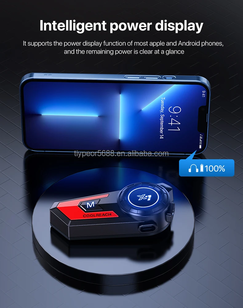 product tiypeor motorbike helmet earphones intercomunicador bluetooth headset for helmet earphone intercom motorcycle intercom-7