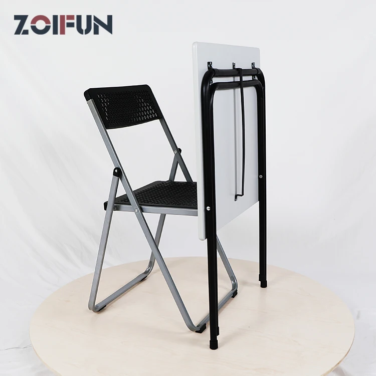 Zoifun Premium School Furniture White Classroom Student Folding Exam