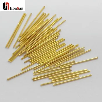 Hot Sale Gold Plated Cnc Parts Female Male Spring Loaded Connector Conductive Elastic Telescopic Probe Pogo Pin