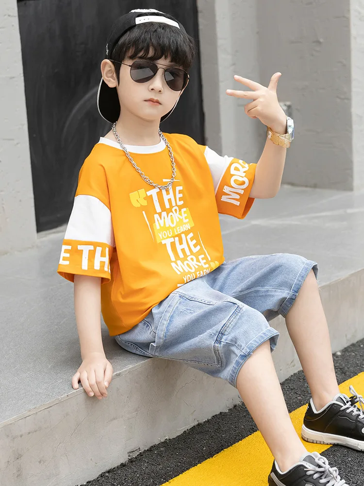 2 Pz Completino Bambino Tinta Unita In Cotone E Lino - Foto 3