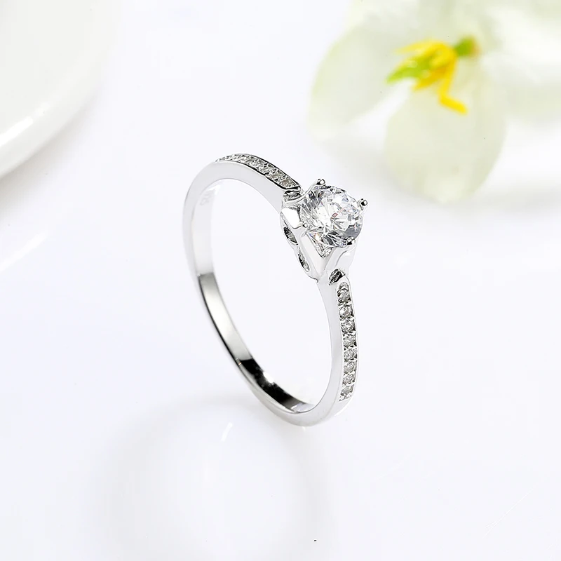 ZHILIAN hot sale  S925 Silver Jewelry Zircon creative trend  wedding  Engagement Diamond rings for women