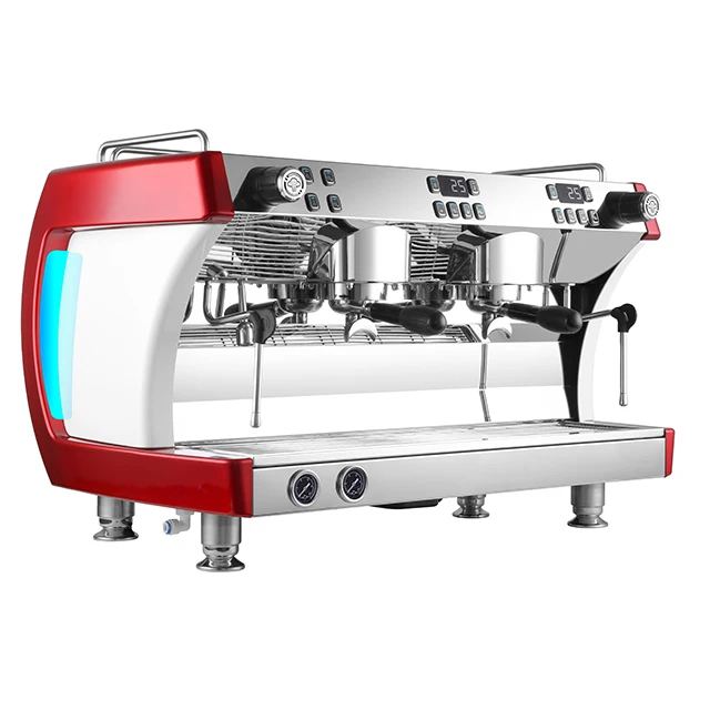 ECM3201 LBO by  cafe エスプレッソマシン CRM3201 ブラックカラー 4200W ダブルグループ商業用エスプレッソマシン