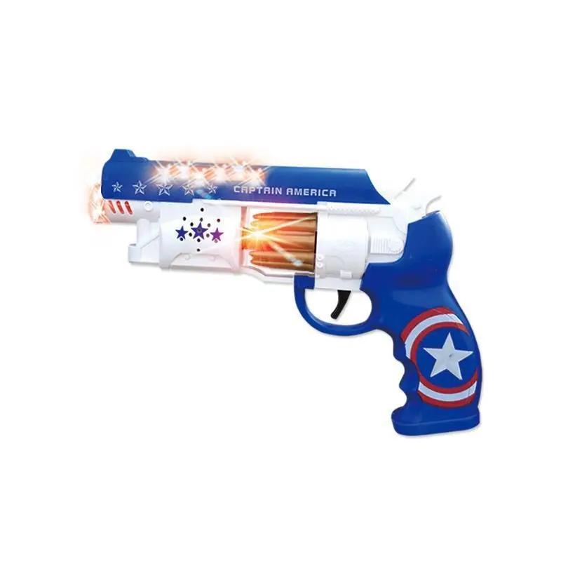 Wholesale New Electric Toy Gun Light Music Toy Pistol Camo Cartoon Eight Tone Gun