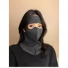 Protector integral de cara y cuello con forro polar (gris oscuro)