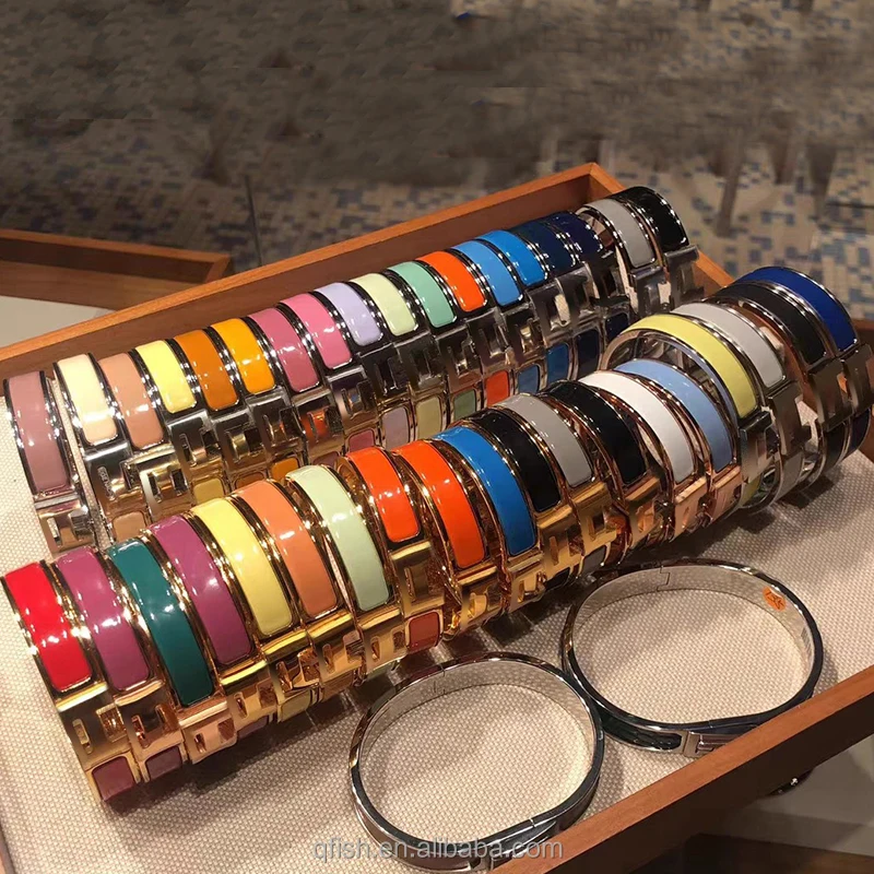 Wholesale Factory Price Enamel Bracelet Bangle H Bangle Bracelet Rose