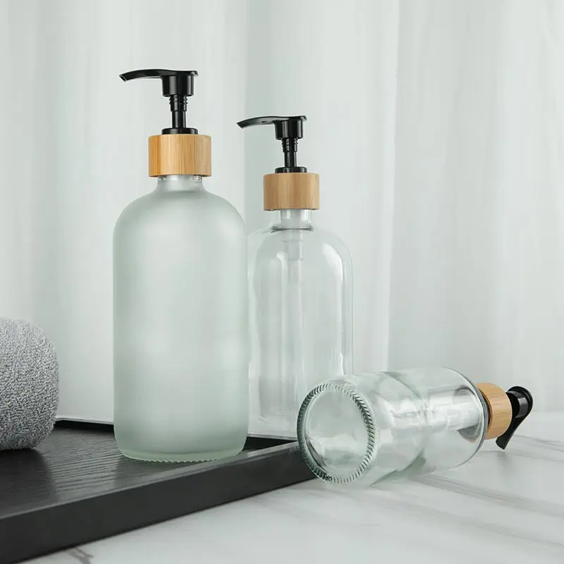 Frosted Milk Glass Soap Dispenser