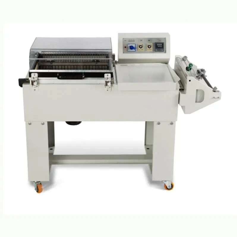 TEBAK Commercial POF Film Carton Book Bottle Semi Automatic 2 in 1 L Bar Sealing Heat Shrink Packing Wrapping Machines
