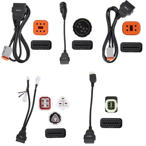 Kit de conector de diagnóstico para motocicletas LAUNCH 2.0 para Ducati, Indian, Polaris, Victory, Harley, Honda, Yamaha y Kawasaki._voghion.com