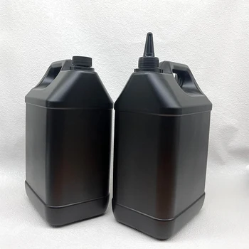 Factory Stock Wholesale  5L Matte Black HDPE 5kg Plastic Jerry Can 5L Black Acetone Acrylic Liquid Monomer Chemical Bottle