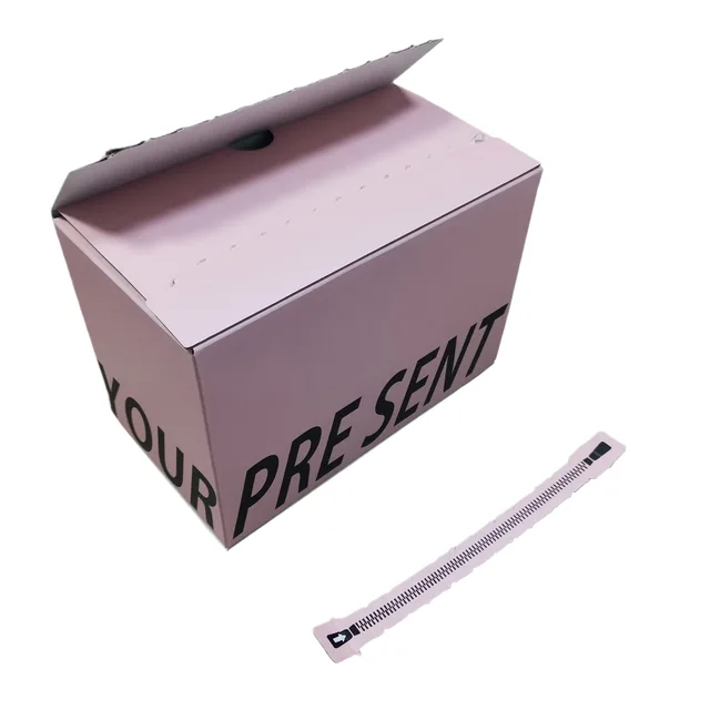 KULICA Pink Electronics Mystery Box Self-Adhesive Box Cosmetic Customized Tear Strip Packaging Carton