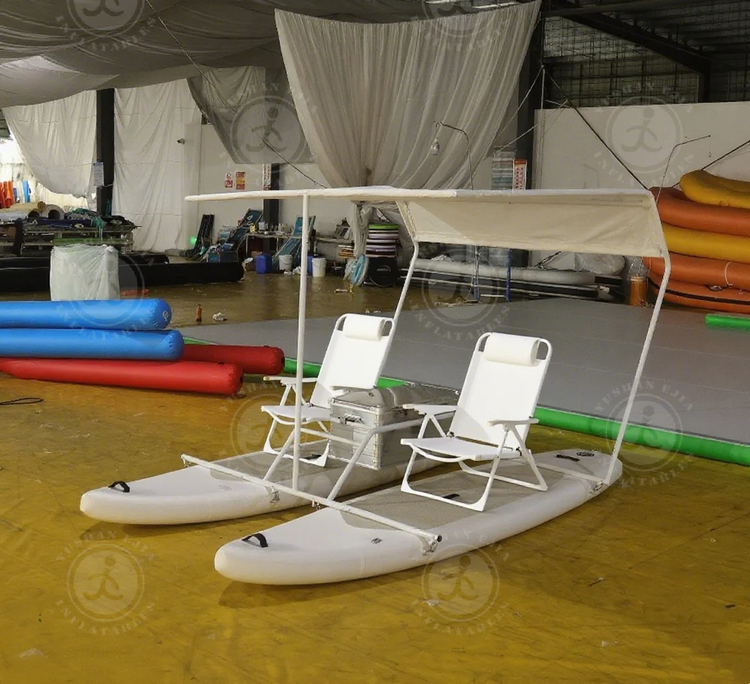 EJIA Inflatable Catamaran - Portable and Durable Fishing Raft
