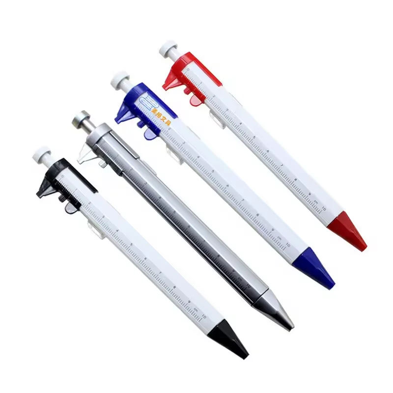 Stationery Ballpen Pen Cursor Caliper Scale Ruler Multifunction Ballpoint Pen School Office Supplies Gifts Writing Pens